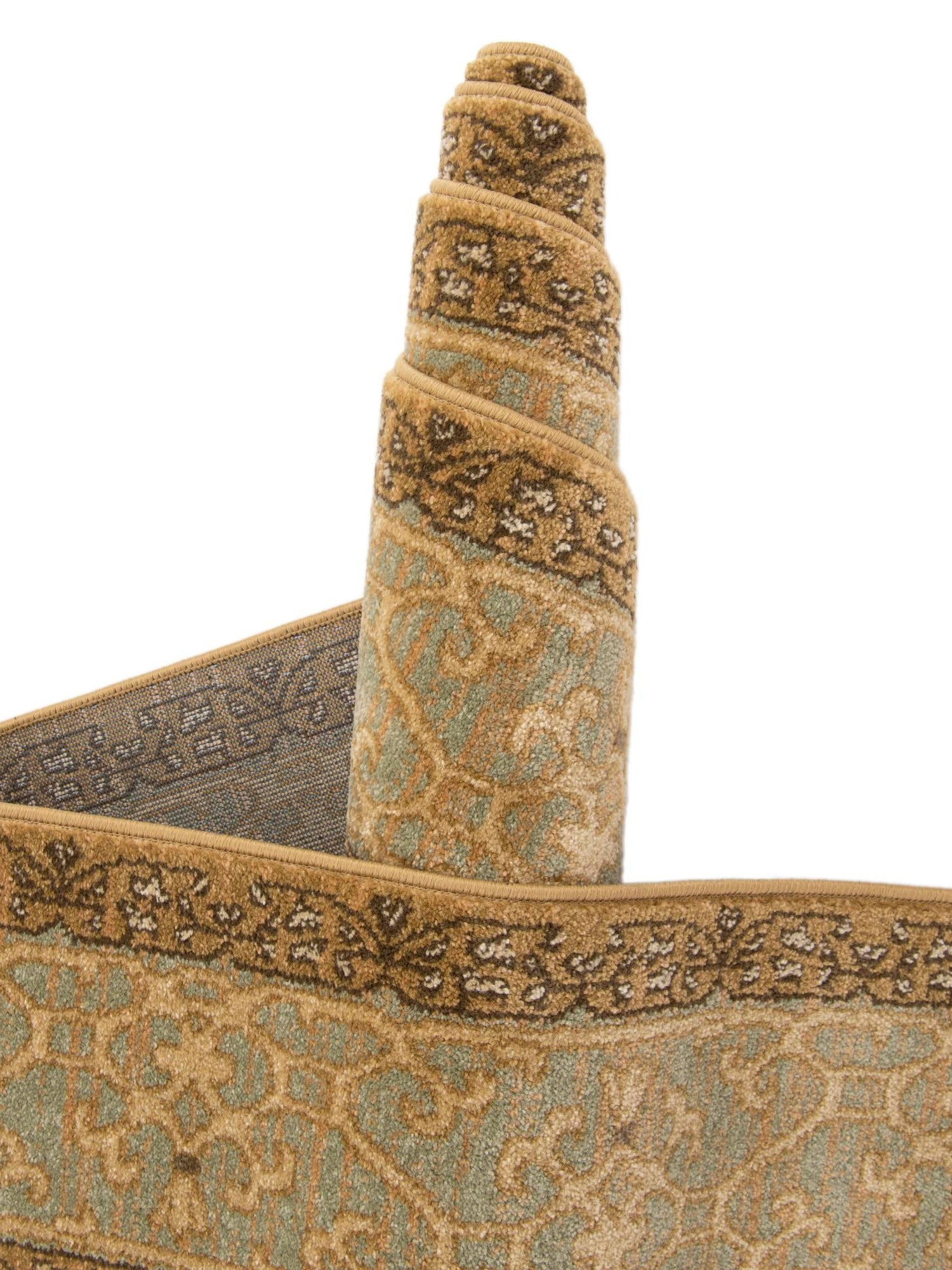 Cream 8' x 8' Palace Round Area Rug