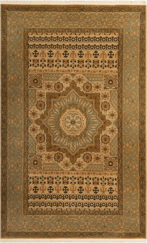 Cream 5' 1 x 8' Palace Rectangle Area Rug