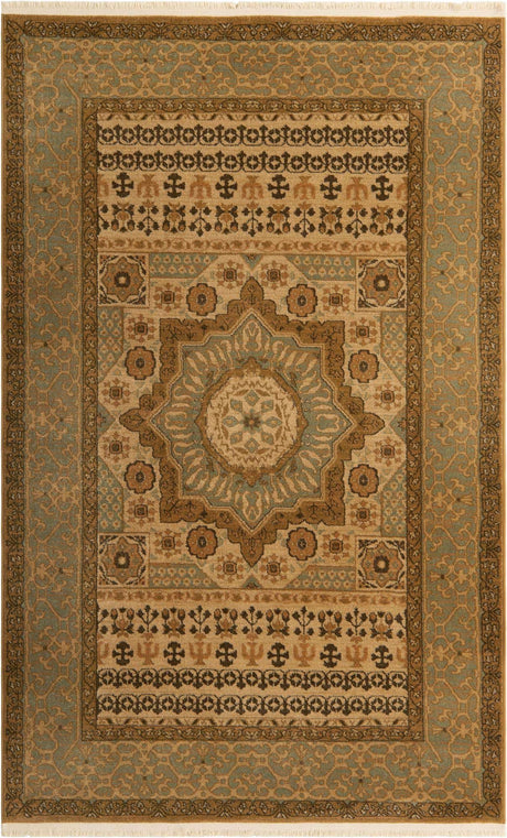 Cream 5' 1 x 8' Palace Rectangle Area Rug
