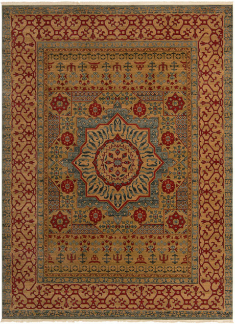 Light Blue 9' x 12' Palace Rectangle Area Rug