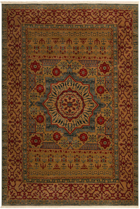 Light Blue 7' 1 x 10' Palace Rectangle Area Rug