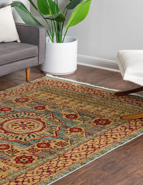 Light Blue 8' x 10' Palace Rectangle Area Rug Traditional Motif Design 100% Polypropylene Majestic Carpet for Elegant Interior Decorating for Sale at Rug Engine