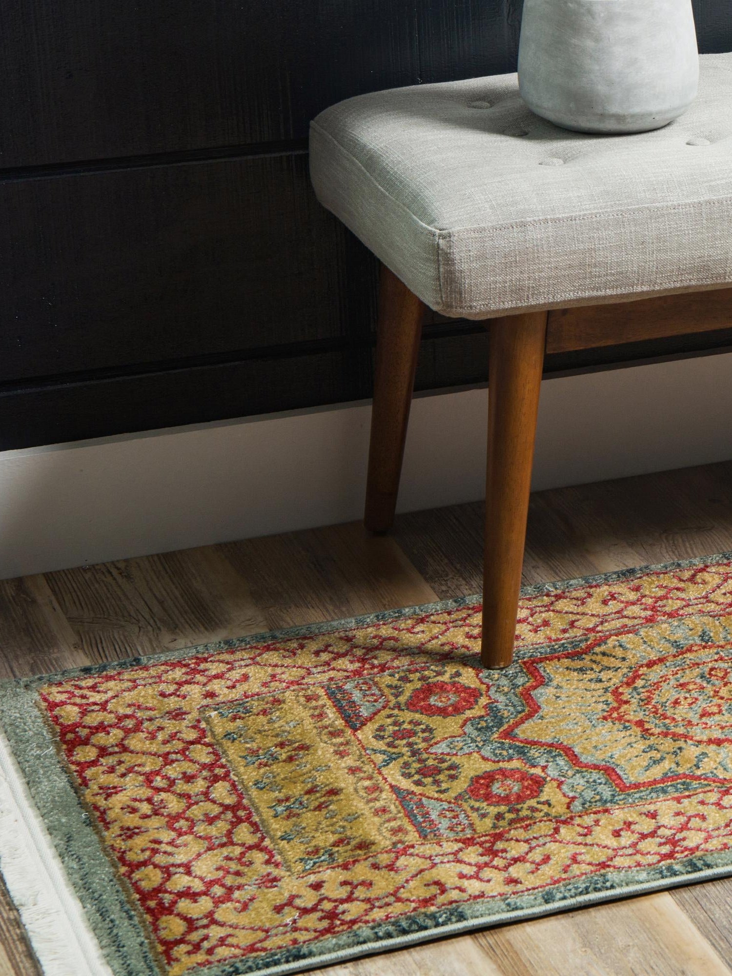 Light Blue 2' x 8' Palace Runner Area Rug