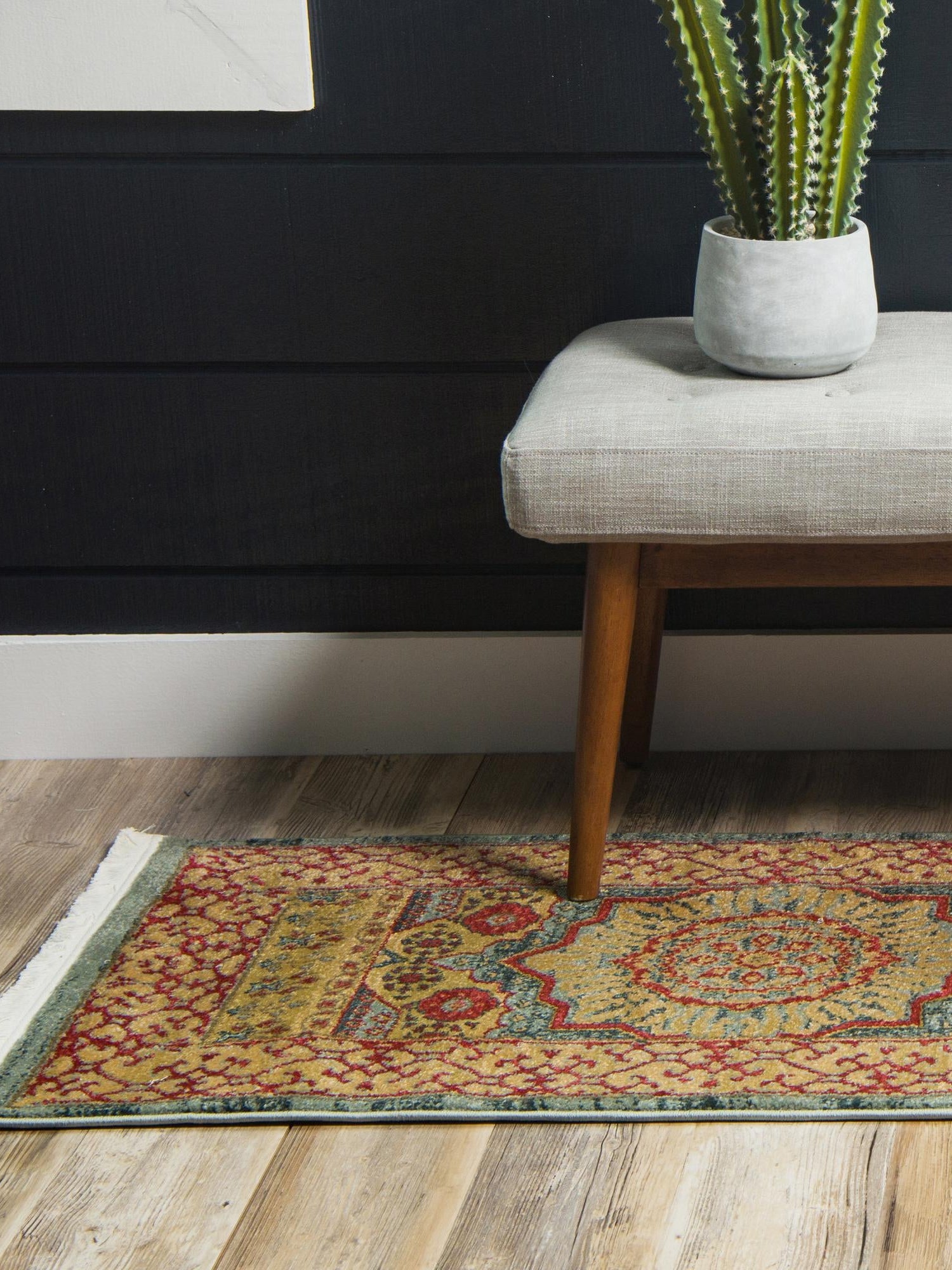 Light Blue 2' 7 x 13' 1 Palace Runner Area Rug