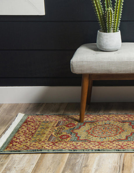Light Blue 2' 7 x 13' 1 Palace Runner Area Rug Traditional Motif Design 100% Polypropylene Majestic Carpet for Elegant Interior Decorating for Sale at Rug Engine