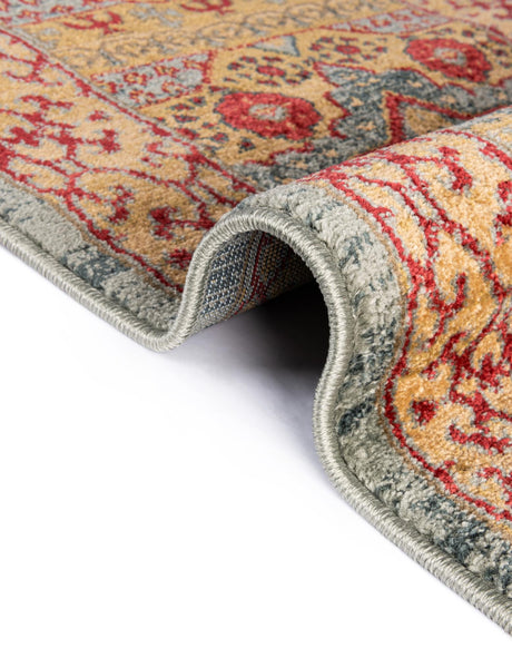 Light Blue 2' x 8' Palace Runner Area Rug Traditional Motif Design 100% Polypropylene Majestic Carpet for Elegant Interior Decorating for Sale at Rug Engine