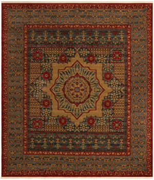 Navy Blue 10' x 11' 4 Palace Rectangle Area Rug