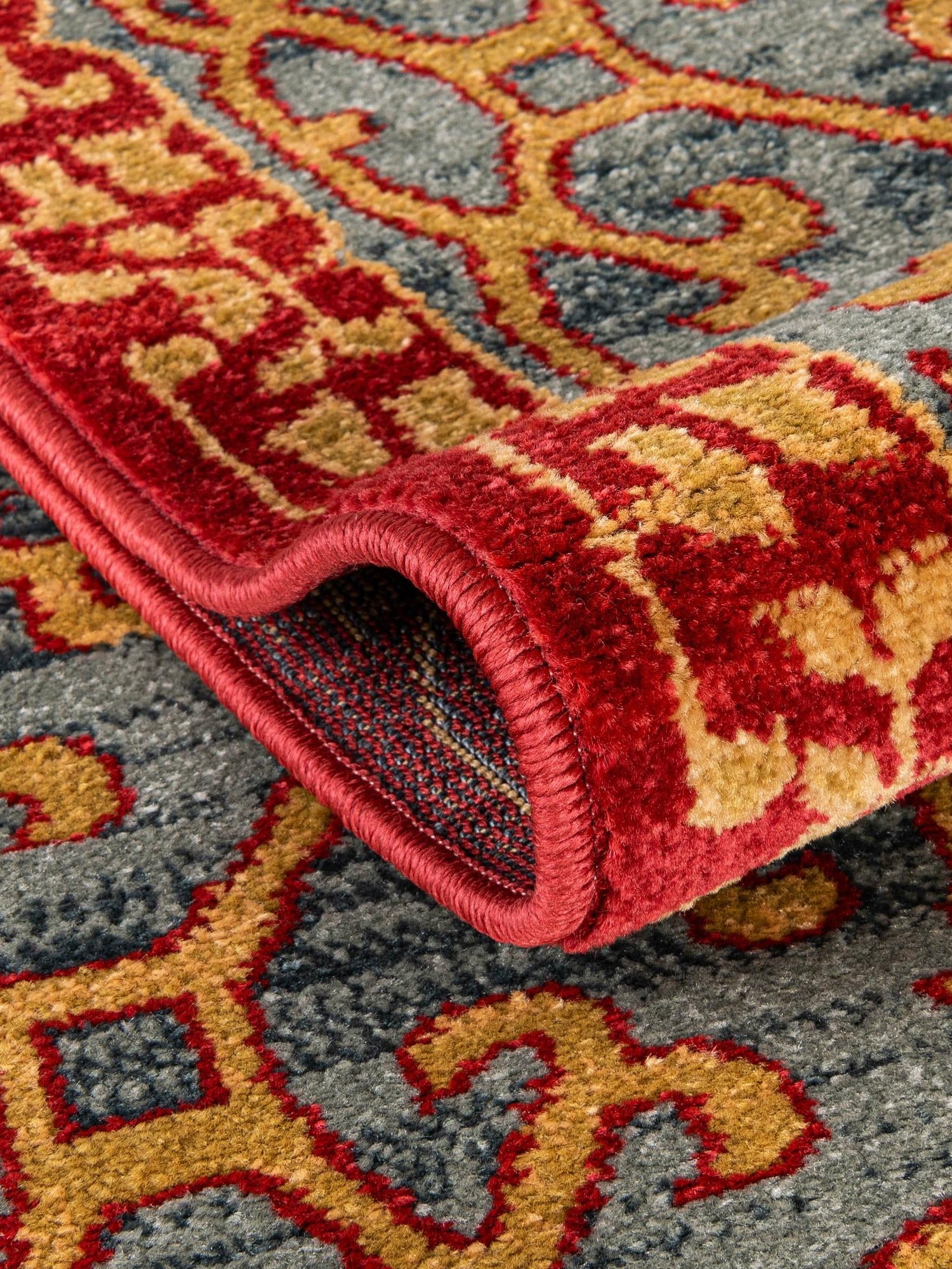 Navy Blue 2' x 6' 1 Palace Runner Area Rug