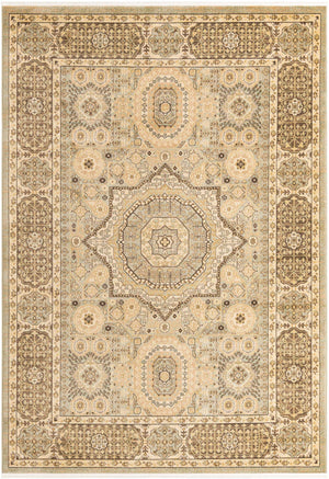 Light Green 7' 1 x 10' Palace Rectangle Rug
