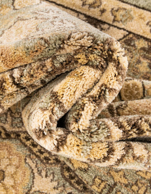 Light Green 6' 1 x 6' 1 Palace Round Area Rug