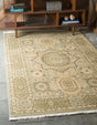 Light Green 9' x 12' Palace Rectangle Area Rug Traditional Motif Design 100% Polypropylene Majestic Carpet for Elegant Interior Decorating for Sale at Rug Engine