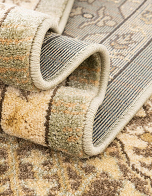 Light Green 6' 1 x 9' Palace Rectangle Area Rug