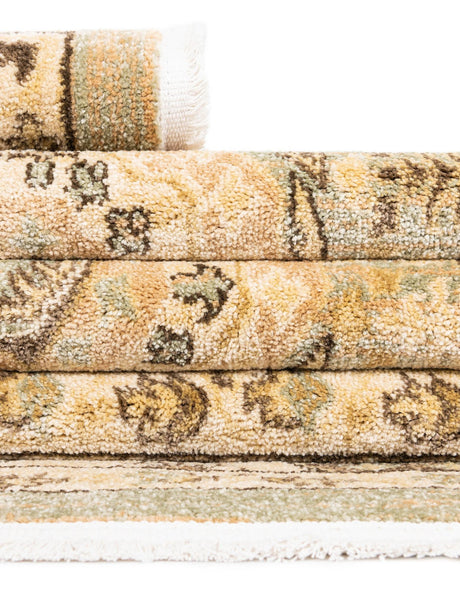 Light Green 6' 1 x 9' Palace Rectangle Area Rug Traditional Motif Design 100% Polypropylene Majestic Carpet for Elegant Interior Decorating for Sale at Rug Engine