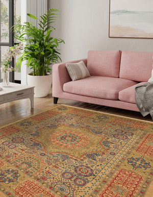 Beige 10' x 11' 4 Palace Rectangle Rug