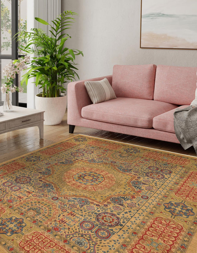 Beige 10' x 11' 4 Palace Rectangle Rug