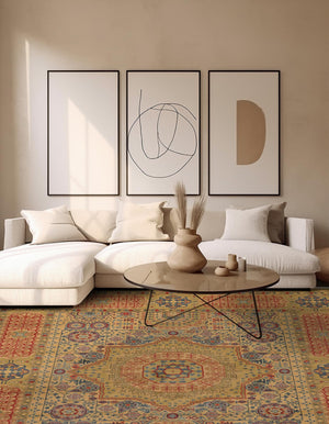 Beige 10' x 11' 4 Palace Rectangle Rug