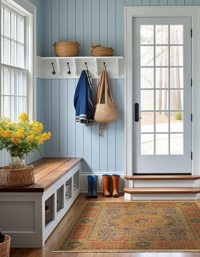 Beige 10' x 11' 4 Palace Rectangle Rug