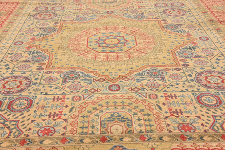 Beige 10' x 11' 4 Palace Rectangle Area Rug Traditional Motif Design 100% Polypropylene Majestic Carpet for Elegant Interior Decorating for Sale at Rug Engine