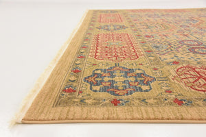 Beige 10' x 11' 4 Palace Rectangle Area Rug