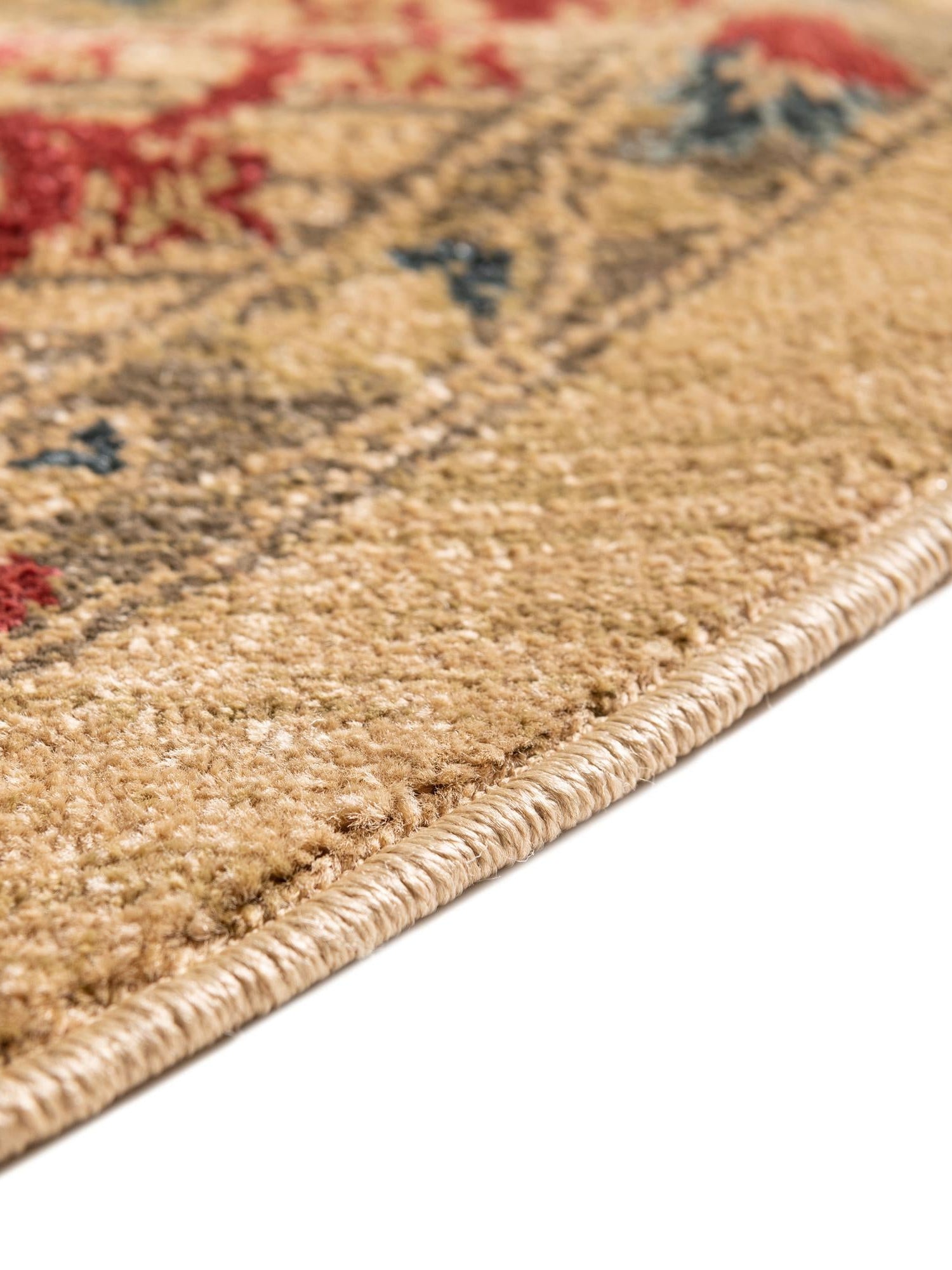 Beige 6' 1 x 6' 1 Palace Round Area Rug