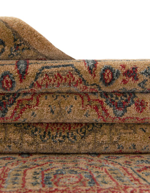 Beige 8' x 8' Palace Round Area Rug