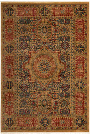 Beige 7' 1 x 10' Palace Rectangle Area Rug