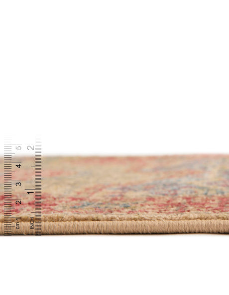 Beige 7' 1 x 10' Palace Rectangle Area Rug Traditional Motif Design 100% Polypropylene Majestic Carpet for Elegant Interior Decorating for Sale at Rug Engine
