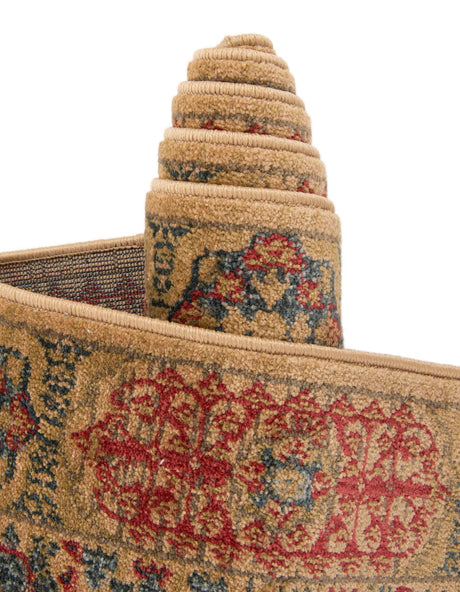 Beige 10' x 11' 4 Palace Rectangle Area Rug Traditional Motif Design 100% Polypropylene Majestic Carpet for Elegant Interior Decorating for Sale at Rug Engine