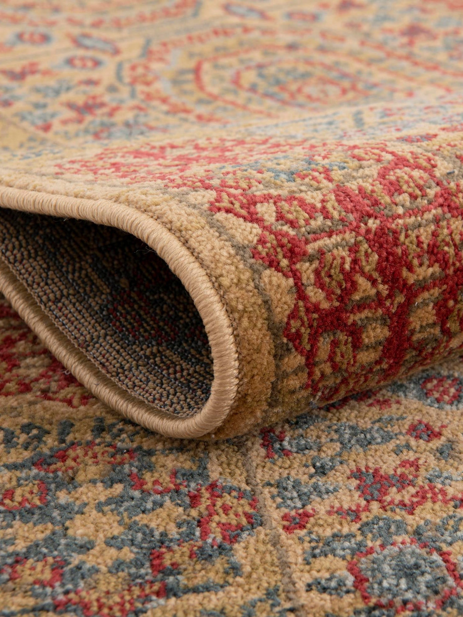 Beige 2' x 6' 1 Palace Runner Area Rug