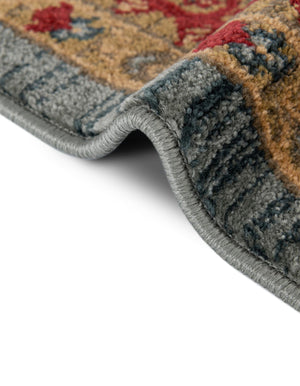 Light Blue 3' 1 x 3' 1 Palace Round Area Rug