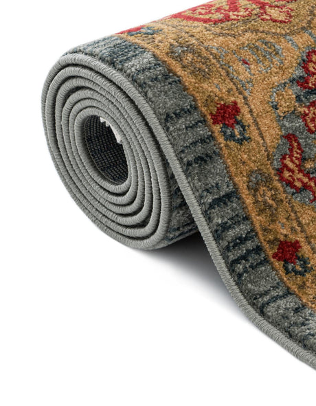 Light Blue 9' x 12' Palace Rectangle Area Rug Traditional Motif Design 100% Polypropylene Majestic Carpet for Elegant Interior Decorating for Sale at Rug Engine