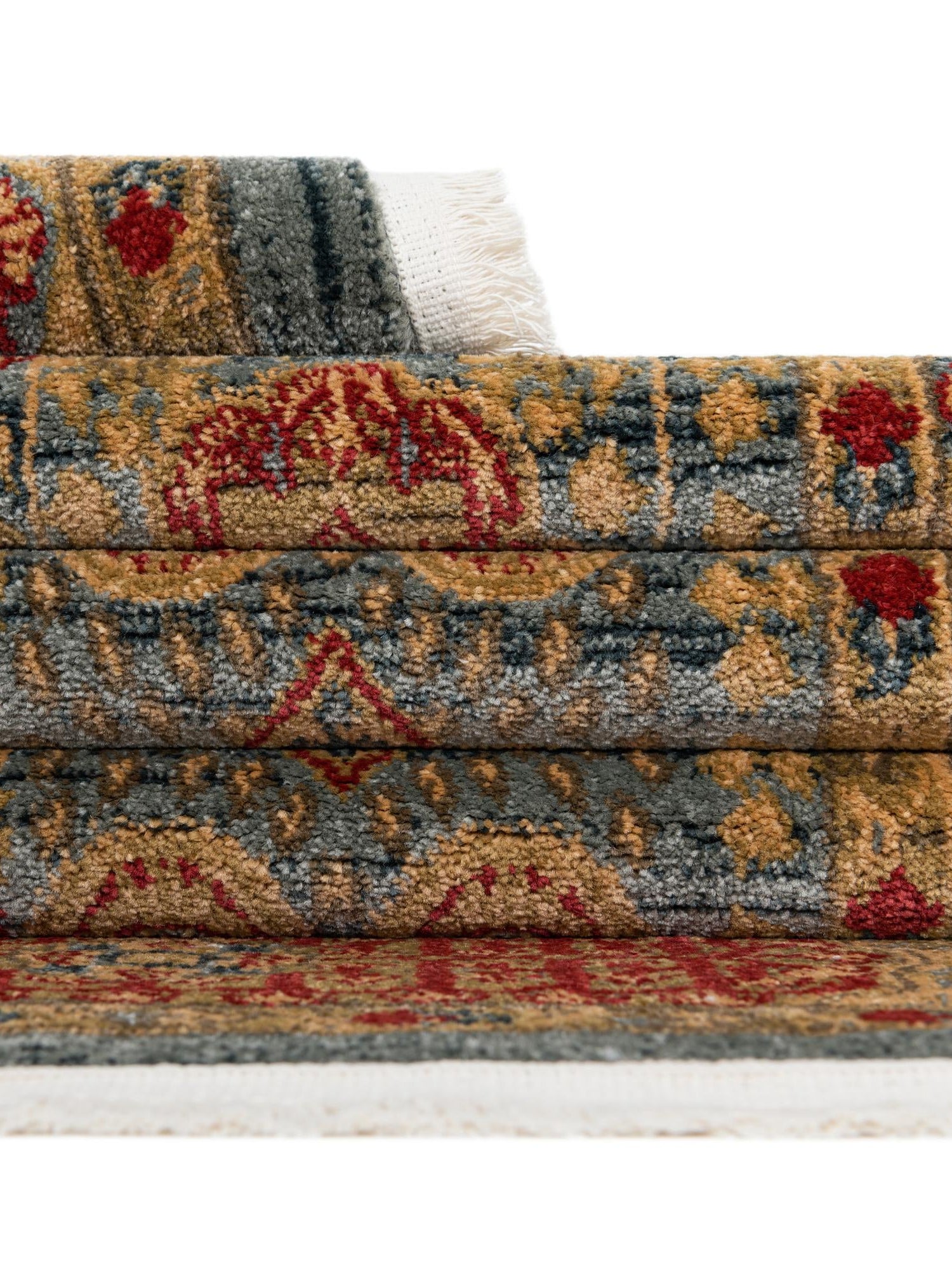 Light Blue 9' x 12' Palace Rectangle Area Rug