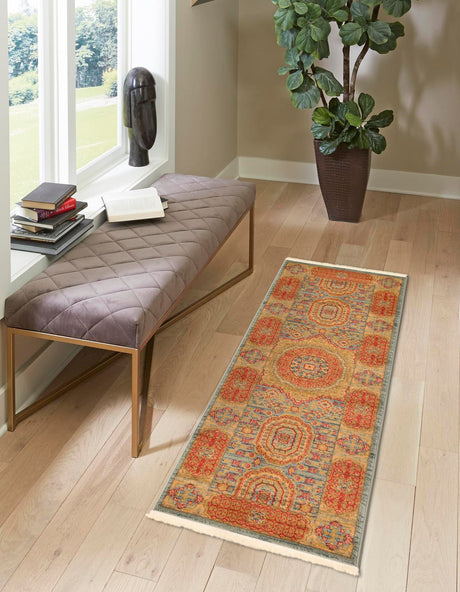 Light Blue 2' 7 x 10' Palace Runner Area Rug