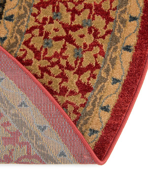 Red 6' 1 x 6' 1 Palace Round Area Rug
