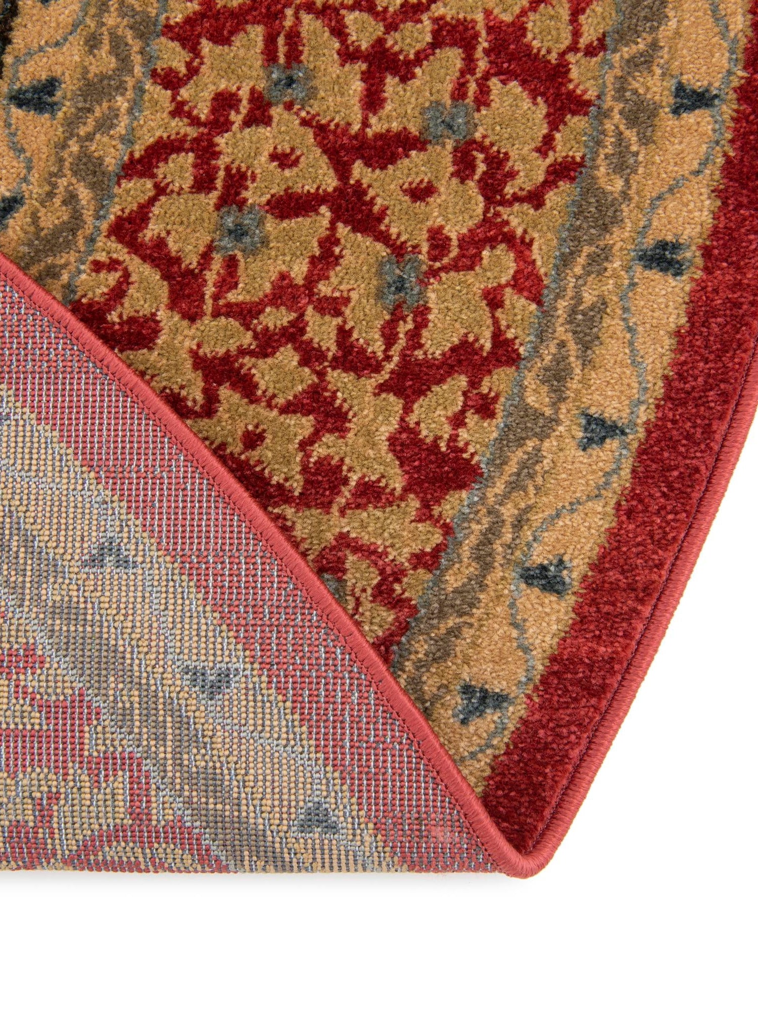 Red 3' 3 x 3' 3 Palace Round Area Rug