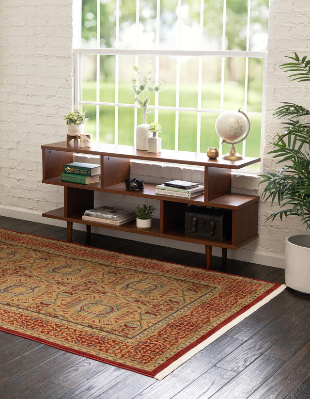 Red 9' x 12' 2 Palace Rectangle Area Rug