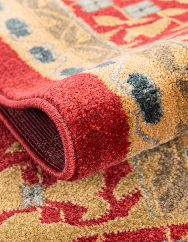 Red 3' x 10' Palace Runner Area Rug