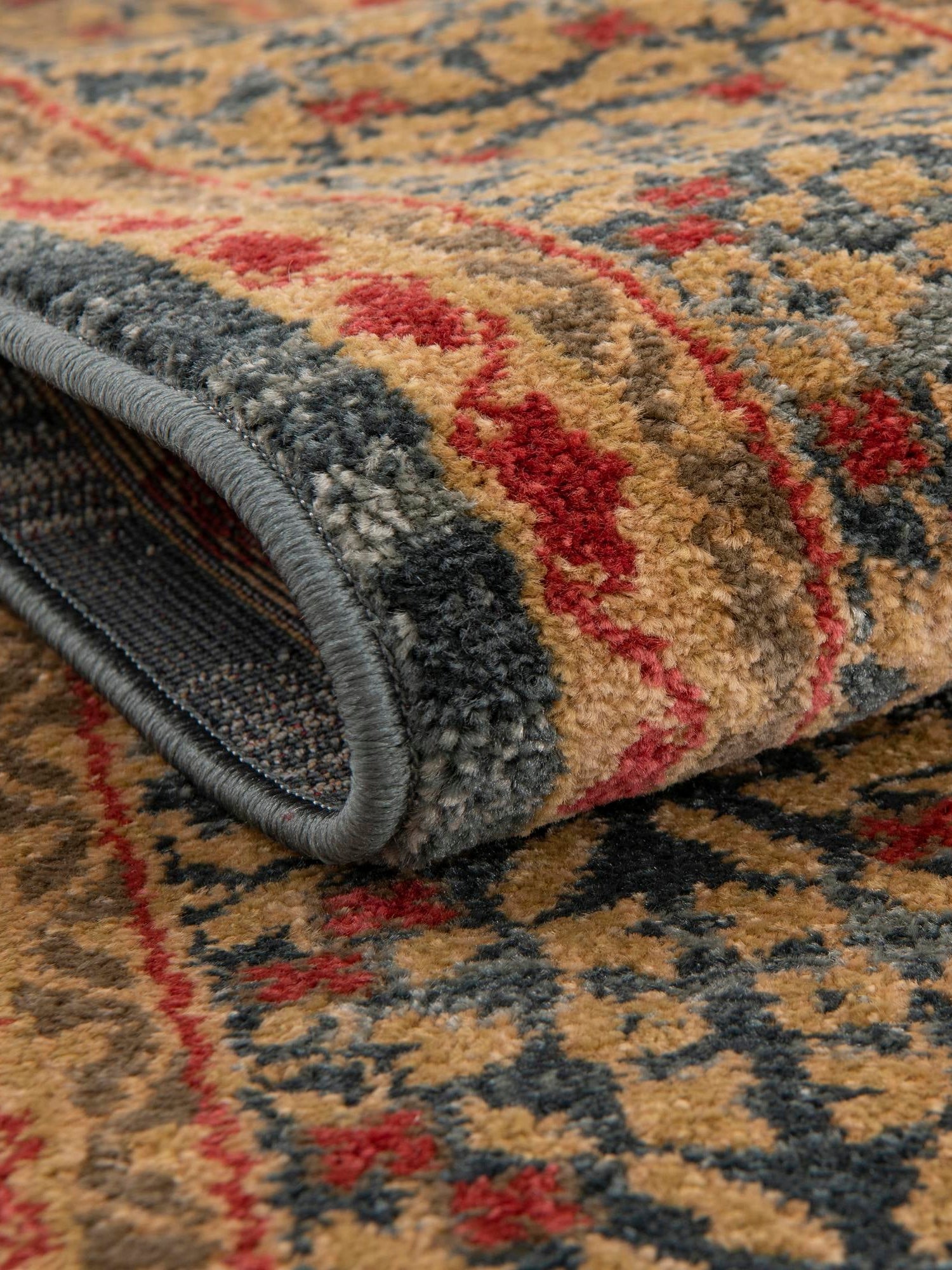 Blue 8' x 8' Palace Round Area Rug