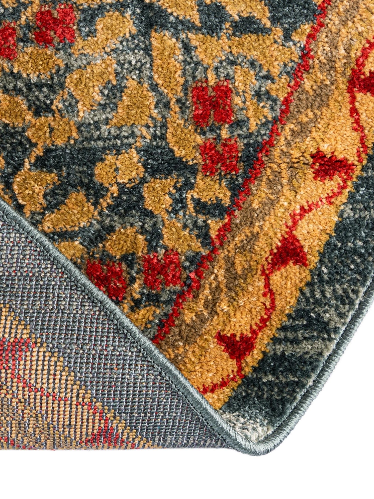 Blue 3' 3 x 3' 3 Palace Round Area Rug