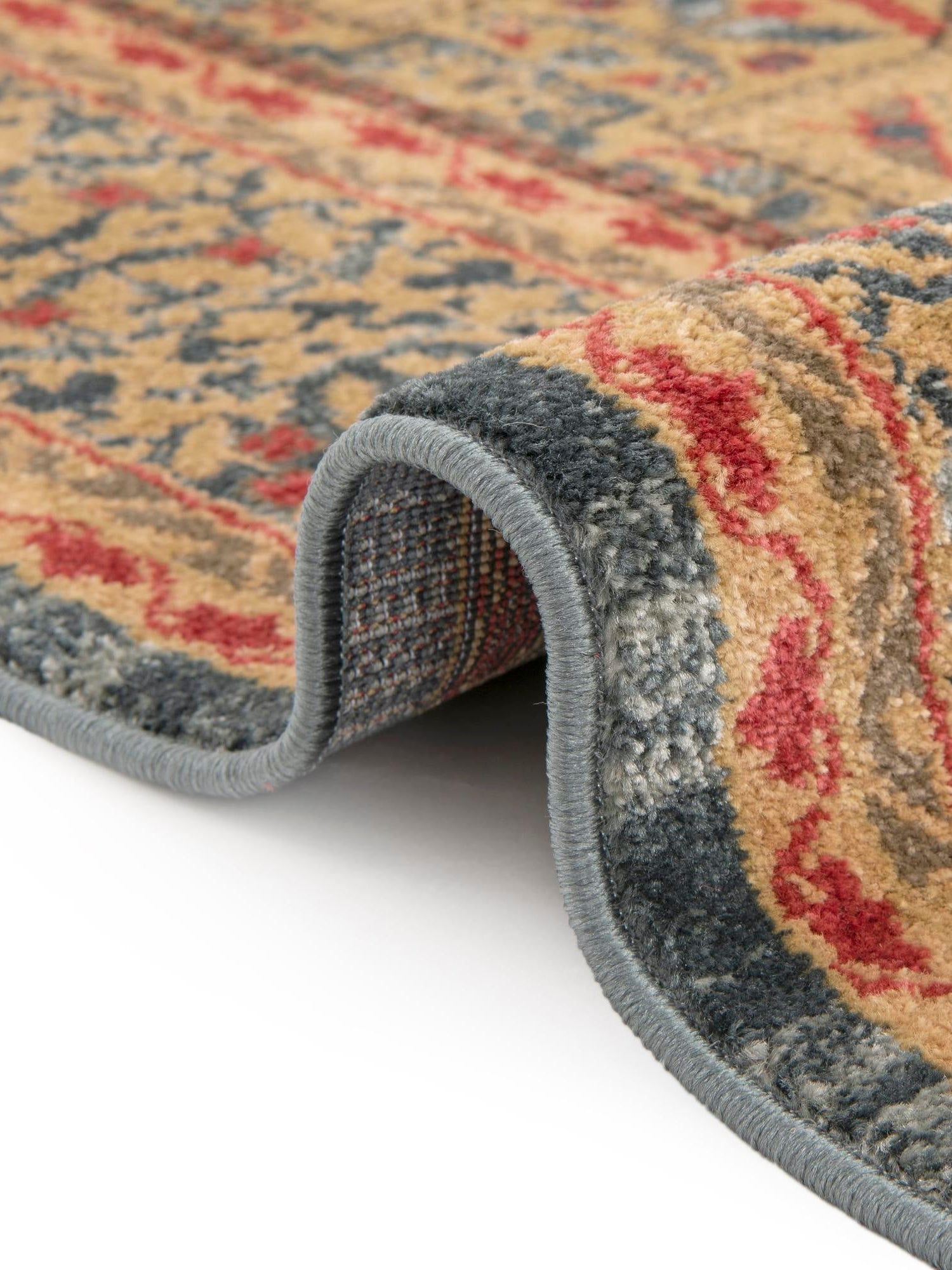 Blue 3' 3 x 3' 3 Palace Round Area Rug