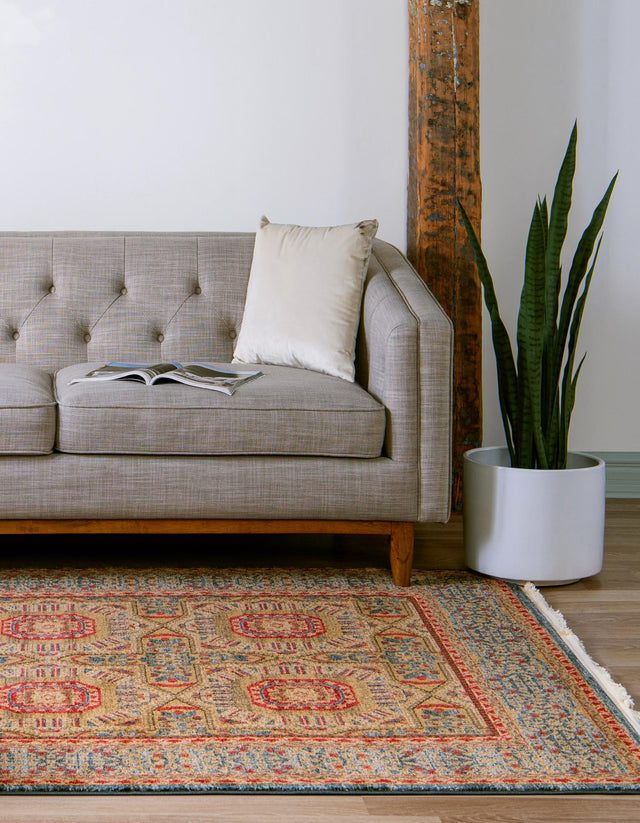 Blue 3' 3 x 5' 3 Palace Rectangle Area Rug