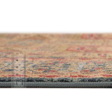 Blue 5' 1 x 8' Palace Rectangle Area Rug Traditional Motif Design 100% Polypropylene Majestic Carpet for Elegant Interior Decorating for Sale at Rug Engine