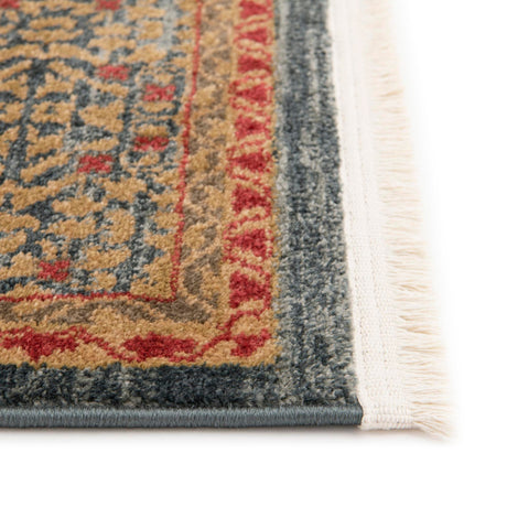 Blue 2' x 3' 1 Palace Rectangle Area Rug Traditional Motif Design 100% Polypropylene Majestic Carpet for Elegant Interior Decorating for Sale at Rug Engine