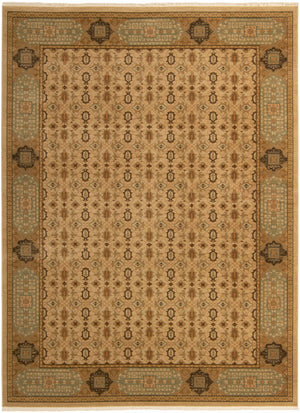 Cream 9' x 12' 2 Palace Rectangle Area Rug