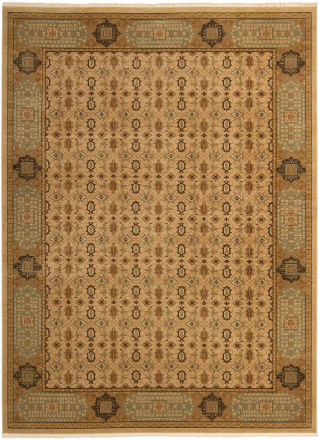 Cream 9' x 12' 2 Palace Rectangle Area Rug