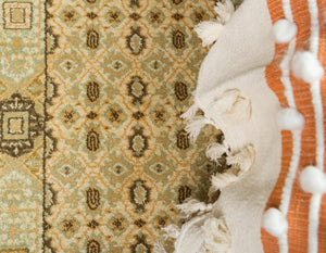 Cream 2' 7 x 10' Palace Runner Area Rug