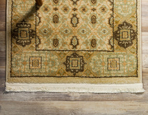 Cream 2' x 6' 1 Palace Runner Area Rug