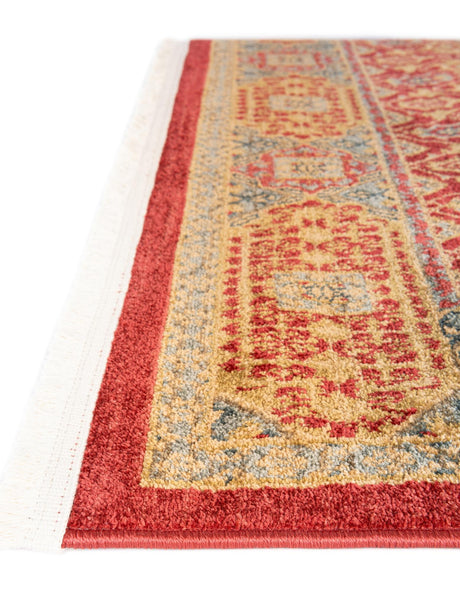 Red 6' 1 x 9' Palace Rectangle Area Rug Traditional Motif Design 100% Polypropylene Majestic Carpet for Elegant Interior Decorating for Sale at Rug Engine