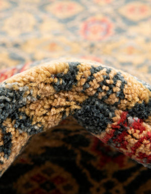 Navy Blue 6' 1 x 6' 1 Palace Round Area Rug