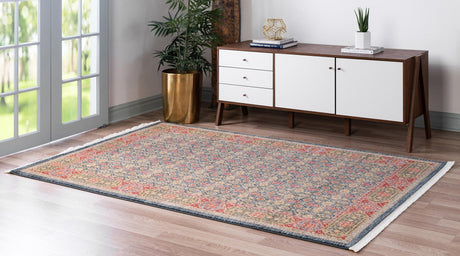 Navy Blue 2' x 3' 1 Palace Rectangle Area Rug Traditional Motif Design 100% Polypropylene Majestic Carpet for Elegant Interior Decorating for Sale at Rug Engine
